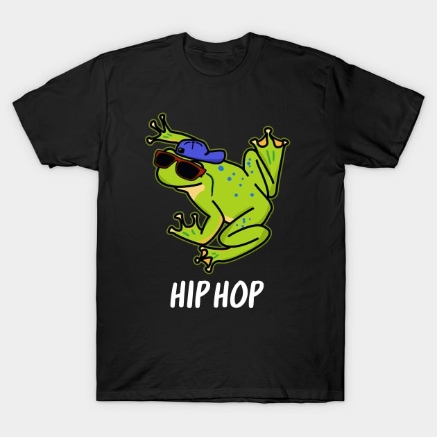 Hip Hop Cute Frog Pun T-Shirt by punnybone